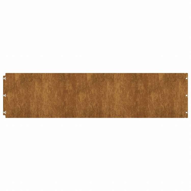 vidaXL 芝生用エッジング 10点 25x103 cm フレキシブル コールテンスチールハードウェア フェンス&バリア 庭小道・縁(代引不可)