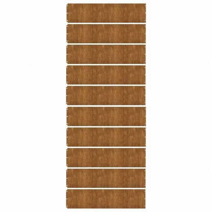 vidaXL 芝生用エッジング 10点 25x103 cm フレキシブル コールテンスチールハードウェア フェンス&バリア 庭小道・縁(代引不可)