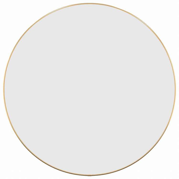 vidaXL ウォールミラー ゴールド 直径60 cm 円形ホーム&ガーデン デコレーション 鏡(代引不可)