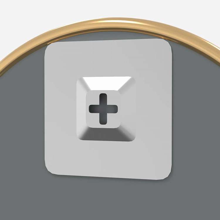 vidaXL ウォールミラー ゴールド 直径60 cm 円形ホーム&ガーデン デコレーション 鏡(代引不可)