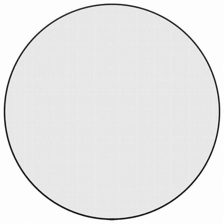 vidaXL ウォールミラー ブラック 直径60 cm 円形ホーム&ガーデン デコレーション 鏡(代引不可)