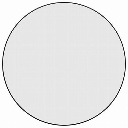 vidaXL ウォールミラー ブラック 直径60 cm 円形ホーム&ガーデン デコレーション 鏡(代引不可)