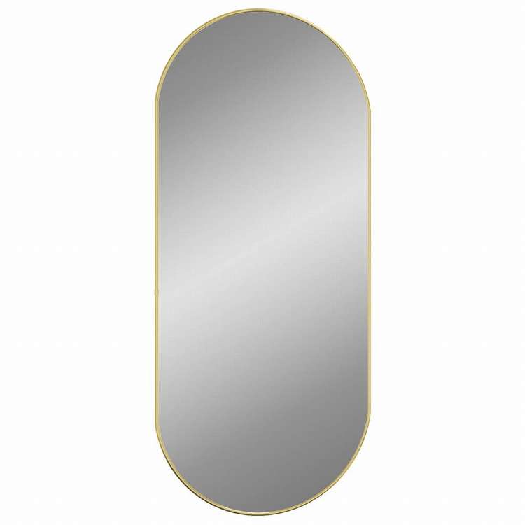 vidaXL 壁取り付け式ミラー ゴールド 100x45 cm オーバルホーム&ガーデン デコレーション 鏡(代引不可)