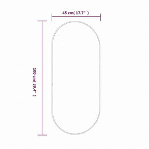 vidaXL 壁取り付け式ミラー ゴールド 100x45 cm オーバルホーム&ガーデン デコレーション 鏡(代引不可)