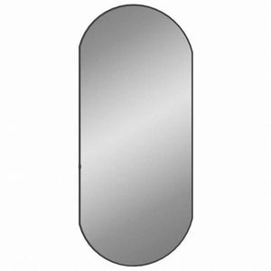 vidaXL 壁取り付け式ミラー ブラック 90x40 cm オーバルホーム&ガーデン デコレーション 鏡(代引不可)