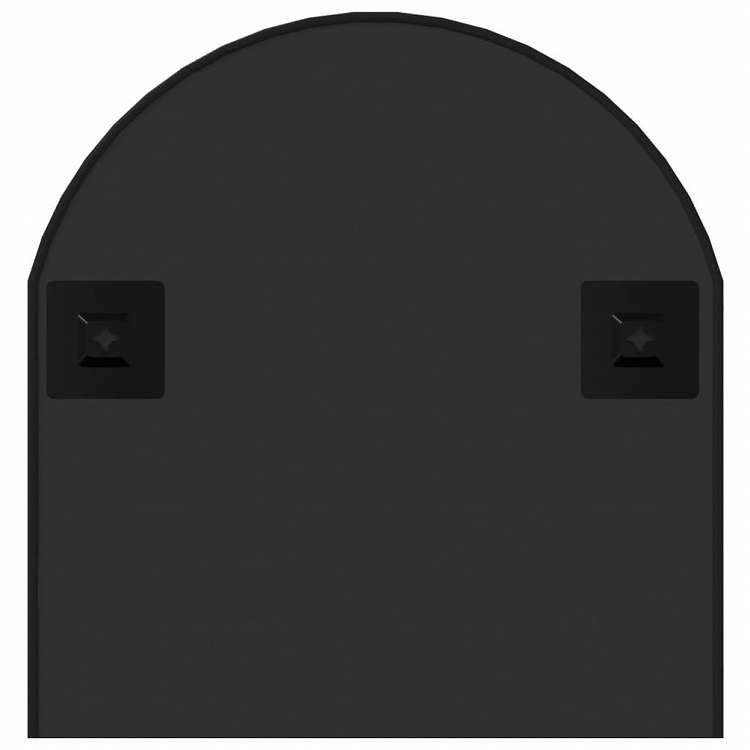 vidaXL 壁取り付け式ミラー ブラック 90x40 cm オーバルホーム&ガーデン デコレーション 鏡(代引不可)