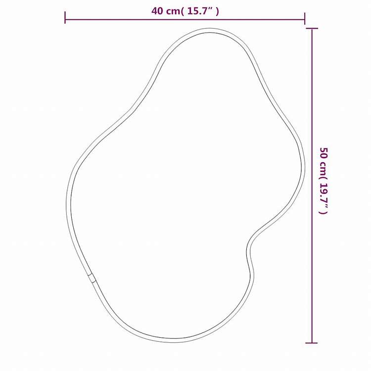 vidaXL ウォールミラー ゴールド 50x40cmホーム&ガーデン デコレーション 鏡(代引不可)