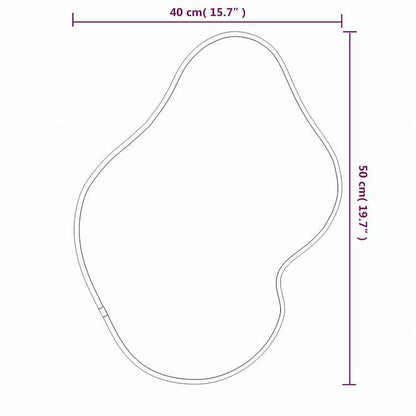 vidaXL ウォールミラー ゴールド 50x40cmホーム&ガーデン デコレーション 鏡(代引不可)