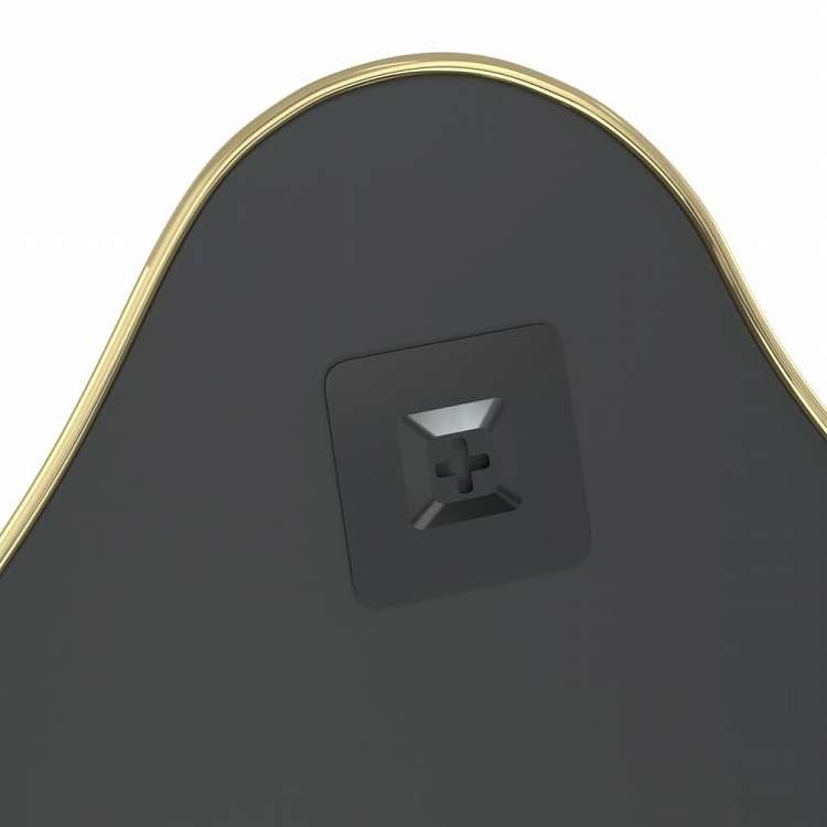 vidaXL ウォールミラー ゴールド 60x50 cmホーム&ガーデン デコレーション 鏡(代引不可)