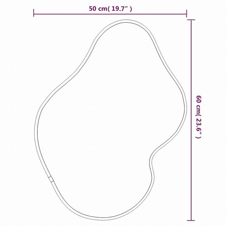 vidaXL ウォールミラー ゴールド 60x50 cmホーム&ガーデン デコレーション 鏡(代引不可)