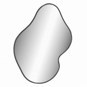 vidaXL ウォールミラー ブラック 50x40cmホーム&ガーデン デコレーション 鏡(代引不可)