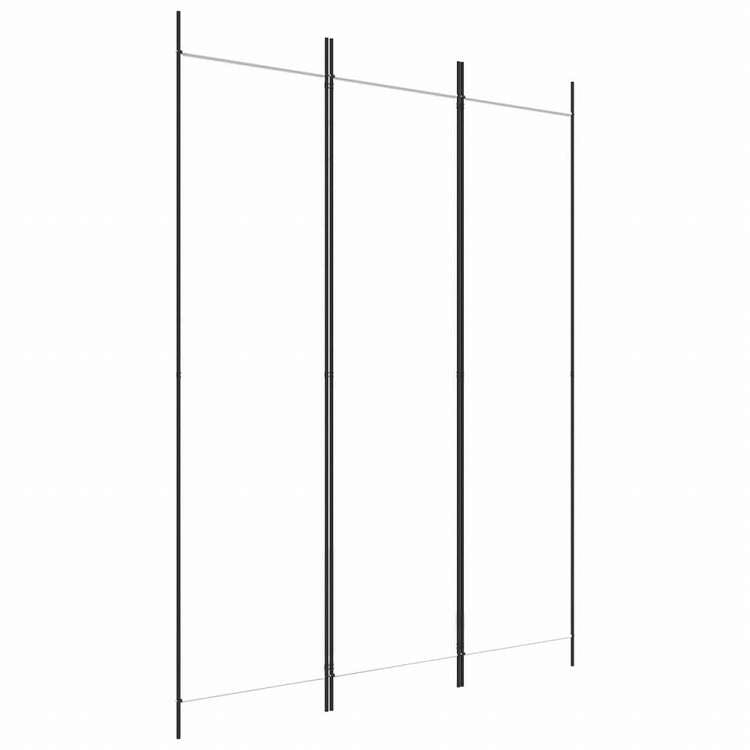 vidaXL 3枚パネル 間仕切り ホワイト 150x200cm 布製家具 間仕切り(代引不可)