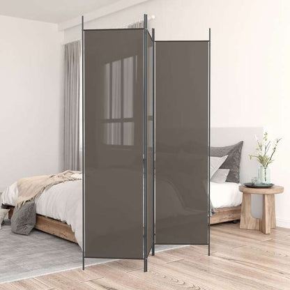 vidaXL 3枚パネル 間仕切り アントラシート 150x200cm ファブリック家具 間仕切り(代引不可)