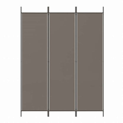 vidaXL 3枚パネル 間仕切り アントラシート 150x200cm ファブリック家具 間仕切り(代引不可)