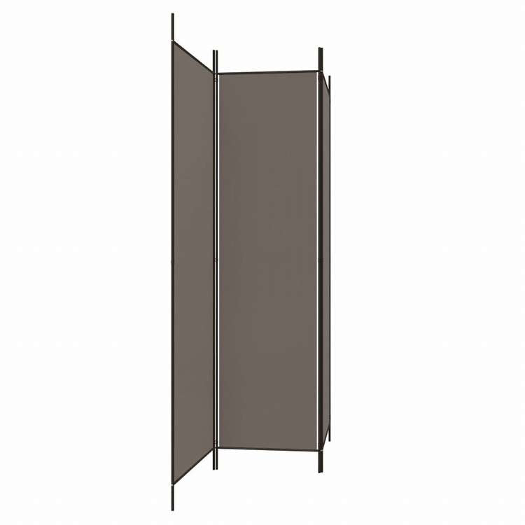 vidaXL 3枚パネル 間仕切り アントラシート 150x200cm ファブリック家具 間仕切り(代引不可)