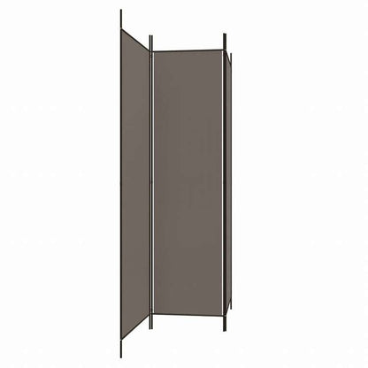 vidaXL 3枚パネル 間仕切り アントラシート 150x200cm ファブリック家具 間仕切り(代引不可)