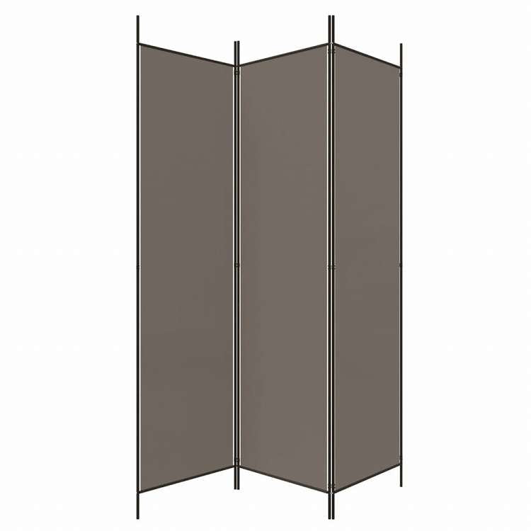 vidaXL 3枚パネル 間仕切り アントラシート 150x200cm ファブリック家具 間仕切り(代引不可)