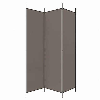 vidaXL 3枚パネル 間仕切り アントラシート 150x200cm ファブリック家具 間仕切り(代引不可)