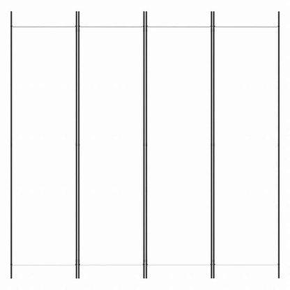 vidaXL 4枚パネル 間仕切り ホワイト 200x200cm 布製家具 間仕切り(代引不可)