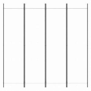 vidaXL 4枚パネル 間仕切り ホワイト 200x200cm 布製家具 間仕切り(代引不可)