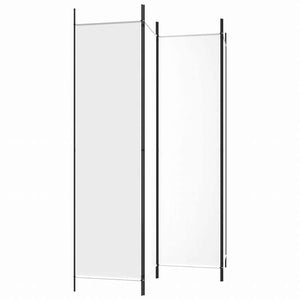 vidaXL 4枚パネル 間仕切り ホワイト 200x200cm 布製家具 間仕切り(代引不可)