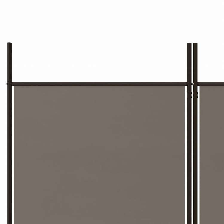 vidaXL 4枚パネル 間仕切り アントラシート 200x200cm 布張り家具 間仕切り(代引不可)