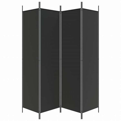 vidaXL 3枚パネル 間仕切り 200x200cm 布製 ブラック家具 間仕切り(代引不可)