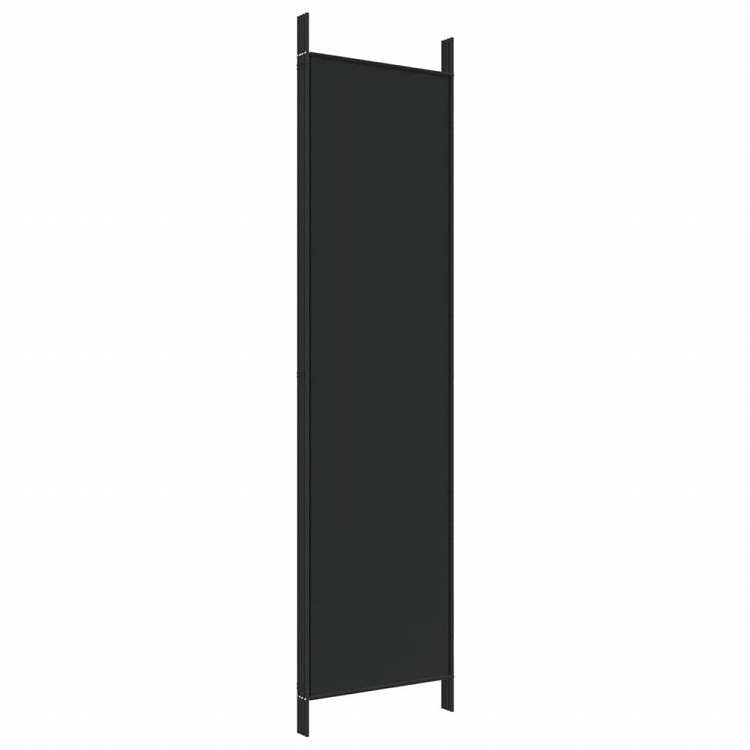 vidaXL 3枚パネル 間仕切り 200x200cm 布製 ブラック家具 間仕切り(代引不可)