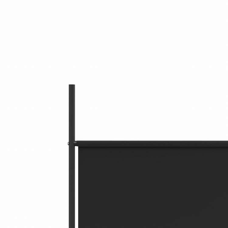 vidaXL 3枚パネル 間仕切り 200x200cm 布製 ブラック家具 間仕切り(代引不可)