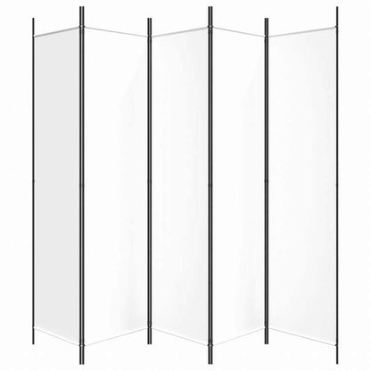 vidaXL 4枚パネル 間仕切り ホワイト 250x200cm 布製家具 間仕切り(代引不可)
