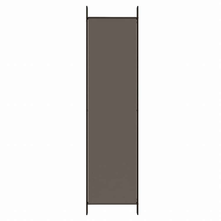 vidaXL 5枚パネル 間仕切り アントラシート 250x200cm 布張り家具 間仕切り(代引不可)