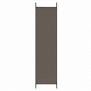 vidaXL 5枚パネル 間仕切り アントラシート 250x200cm 布張り家具 間仕切り(代引不可)