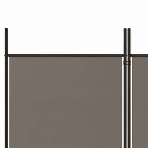 vidaXL 5枚パネル 間仕切り アントラシート 250x200cm 布張り家具 間仕切り(代引不可)