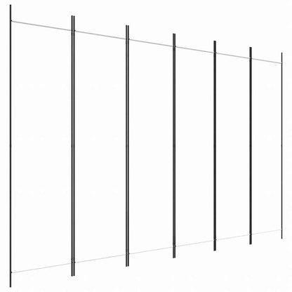 vidaXL 6枚組パネル 間仕切り ホワイト 300x200 cm 布製家具 間仕切り(代引不可)