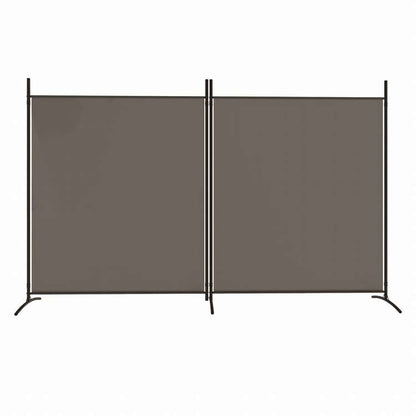 vidaXL 2枚組パネル 間仕切り アントラシート 348x180 cm ファブリック家具 間仕切り(代引不可)