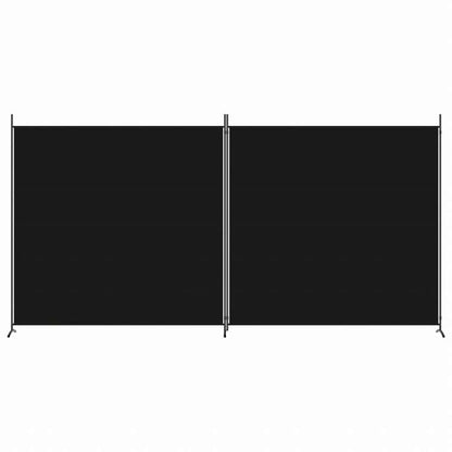 vidaXL 6枚パネル 間仕切り ブラック 348x180 cm 布製家具 間仕切り(代引不可)