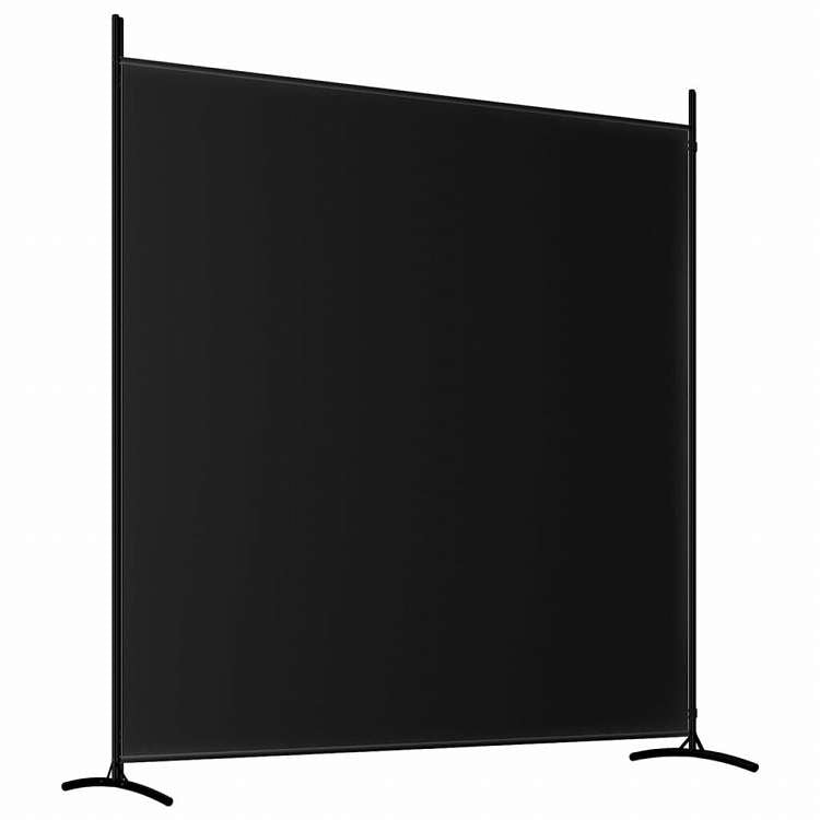 vidaXL 6枚パネル 間仕切り ブラック 348x180 cm 布製家具 間仕切り(代引不可)