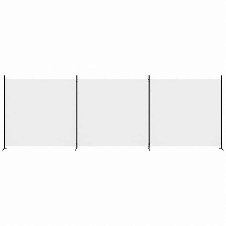 vidaXL 6枚組パネル 間仕切り ホワイト 525x180 cm 布製家具 間仕切り(代引不可)