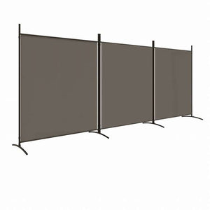 vidaXL 4枚パネル 間仕切り アントラシート 525x180cm 布張り家具 間仕切り(代引不可)