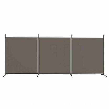 vidaXL 4枚パネル 間仕切り アントラシート 525x180cm 布張り家具 間仕切り(代引不可)