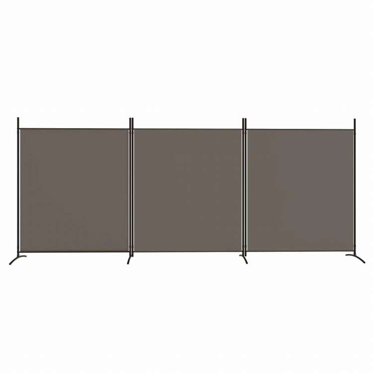 vidaXL 4枚パネル 間仕切り アントラシート 525x180cm 布張り家具 間仕切り(代引不可)