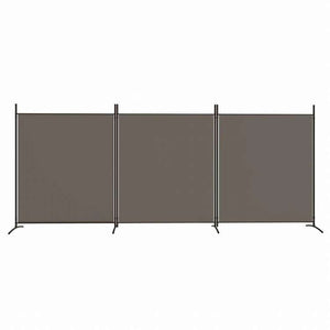 vidaXL 4枚パネル 間仕切り アントラシート 525x180cm 布張り家具 間仕切り(代引不可)