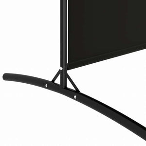 vidaXL 3枚パネル 間仕切り 525x180cm 布製 ブラック家具 間仕切り(代引不可)