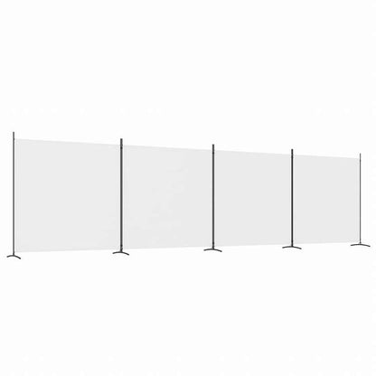 vidaXL 2枚組パネル 間仕切り ホワイト 698x180 cm 布製家具 間仕切り(代引不可)