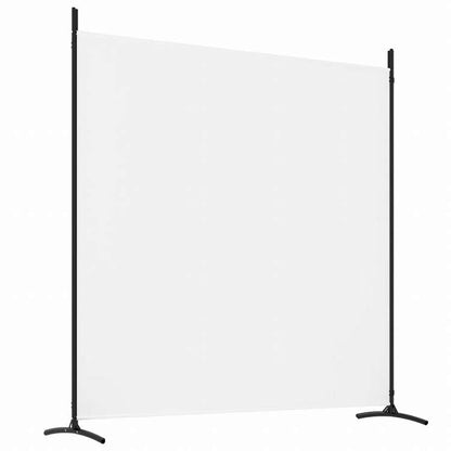 vidaXL 2枚組パネル 間仕切り ホワイト 698x180 cm 布製家具 間仕切り(代引不可)