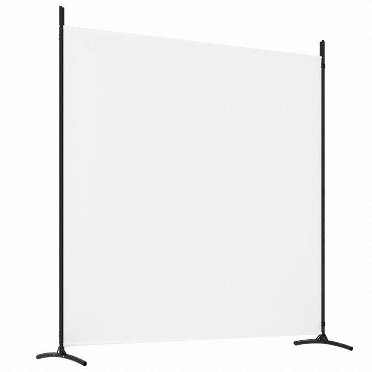 vidaXL 2枚組パネル 間仕切り ホワイト 698x180 cm 布製家具 間仕切り(代引不可)