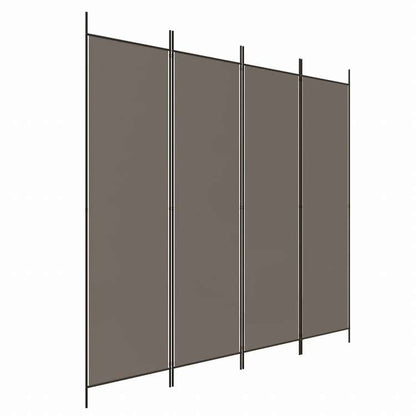 vidaXL 2枚組パネル 間仕切り アントラシート 698x180 cm 布張り家具 間仕切り(代引不可)