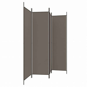 vidaXL 2枚組パネル 間仕切り アントラシート 698x180 cm 布張り家具 間仕切り(代引不可)
