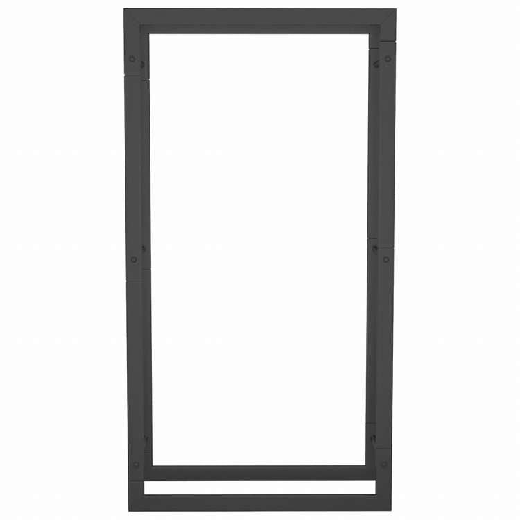 vidaXL 薪ラック ブラック 50x28x94cm スチール製ホーム&ガーデン 暖炉・木製ストーブ用品 丸太ラック・キャリーバッグ(代引不可)