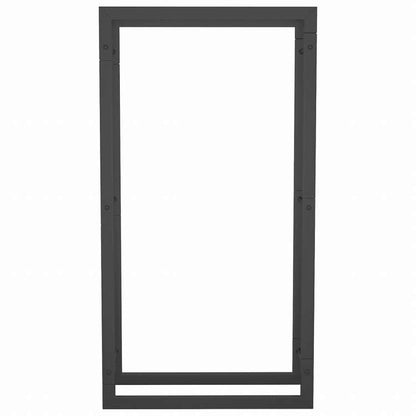 vidaXL 薪ラック ブラック 50x28x94cm スチール製ホーム&ガーデン 暖炉・木製ストーブ用品 丸太ラック・キャリーバッグ(代引不可)